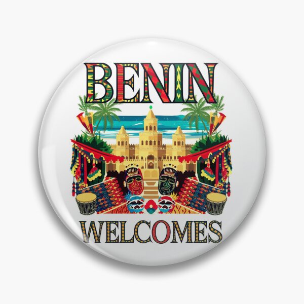 Item preview, Benin Welcomes Flag Map Porto-Novo, Cotonou, Voodoo, designed and sold by AnimalsDH305.