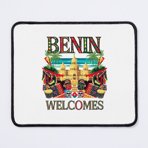 Item preview, Benin Welcomes Flag Map Porto-Novo, Cotonou, Voodoo, designed and sold by AnimalsDH305.