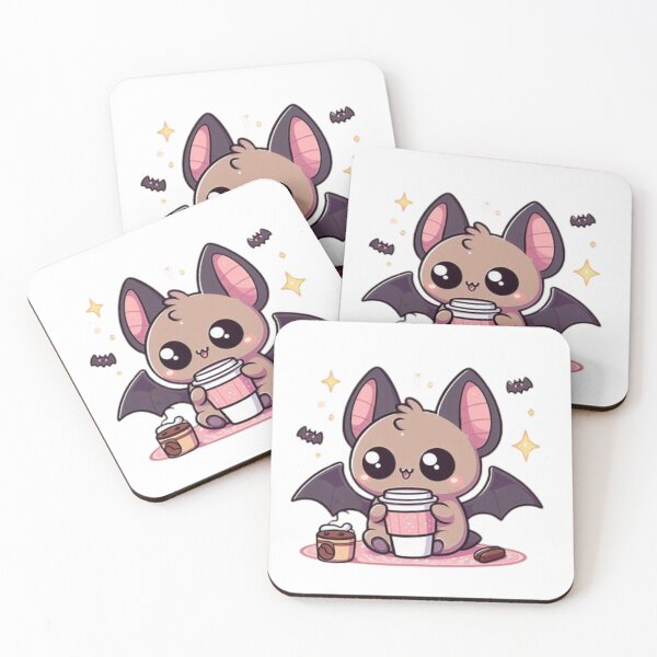 Item preview, bat with coffee designed and sold by Eternalski.