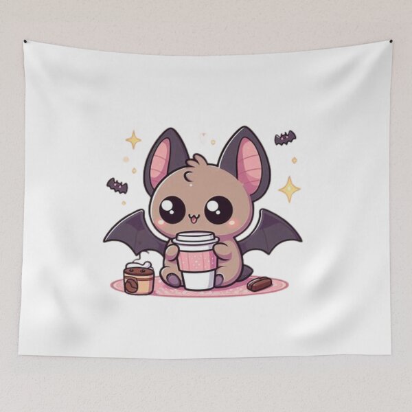 Item preview, bat with coffee designed and sold by Eternalski.