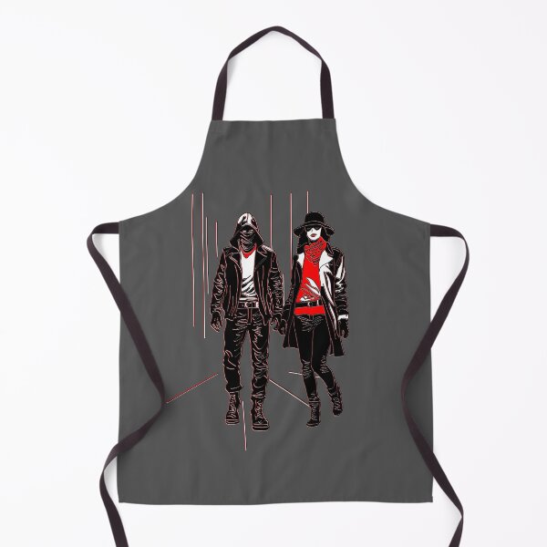 Item preview, Cyberpunk Duo in Striking Red and Black designed and sold by 4rpixs.