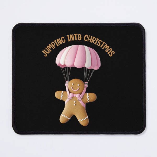 Item preview, Jumping Into Christmas Skydiving Cookie Gingerbread Man 4 designed and sold by Designed-By-KC.