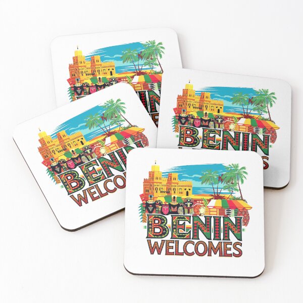 Item preview, Benin Welcomes Flag Map Porto-Novo, Cotonou, Voodoo, designed and sold by AnimalsDH305.