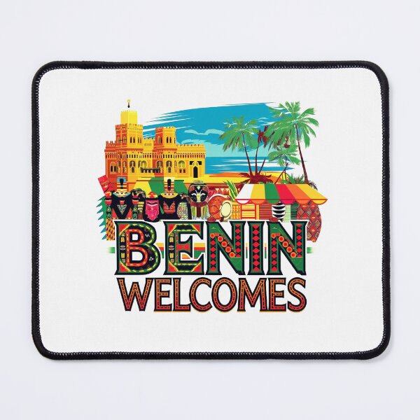 Item preview, Benin Welcomes Flag Map Porto-Novo, Cotonou, Voodoo, designed and sold by AnimalsDH305.