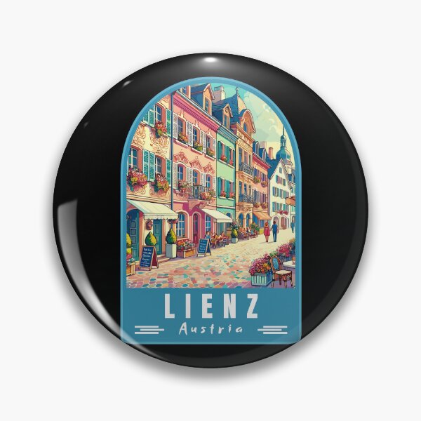 Item preview, Lienz in Tirol Austria Retro Art Travel Emblem designed and sold by MaateoDesign.