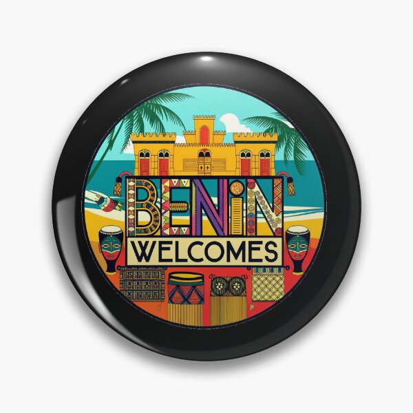Item preview, Benin Welcomes Flag Map Porto-Novo, Cotonou, Voodoo, designed and sold by AnimalsDH305.