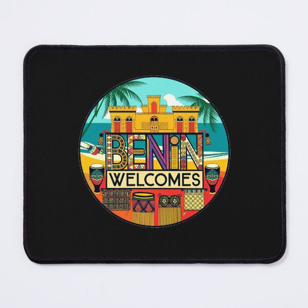 Item preview, Benin Welcomes Flag Map Porto-Novo, Cotonou, Voodoo, designed and sold by AnimalsDH305.