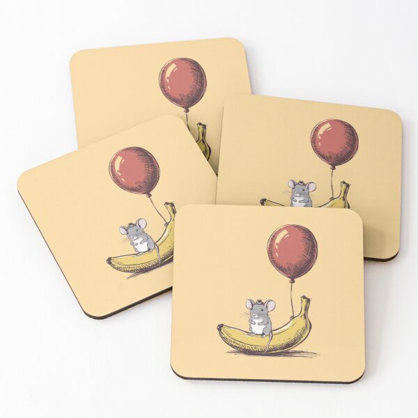 Item preview, A mouse, a banana and a balloon  designed and sold by 123ks.