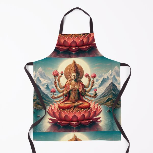 Item preview, Goddess Kamala: Embodiment of Auspiciousness and Abundance designed and sold by myabstractart _RB.