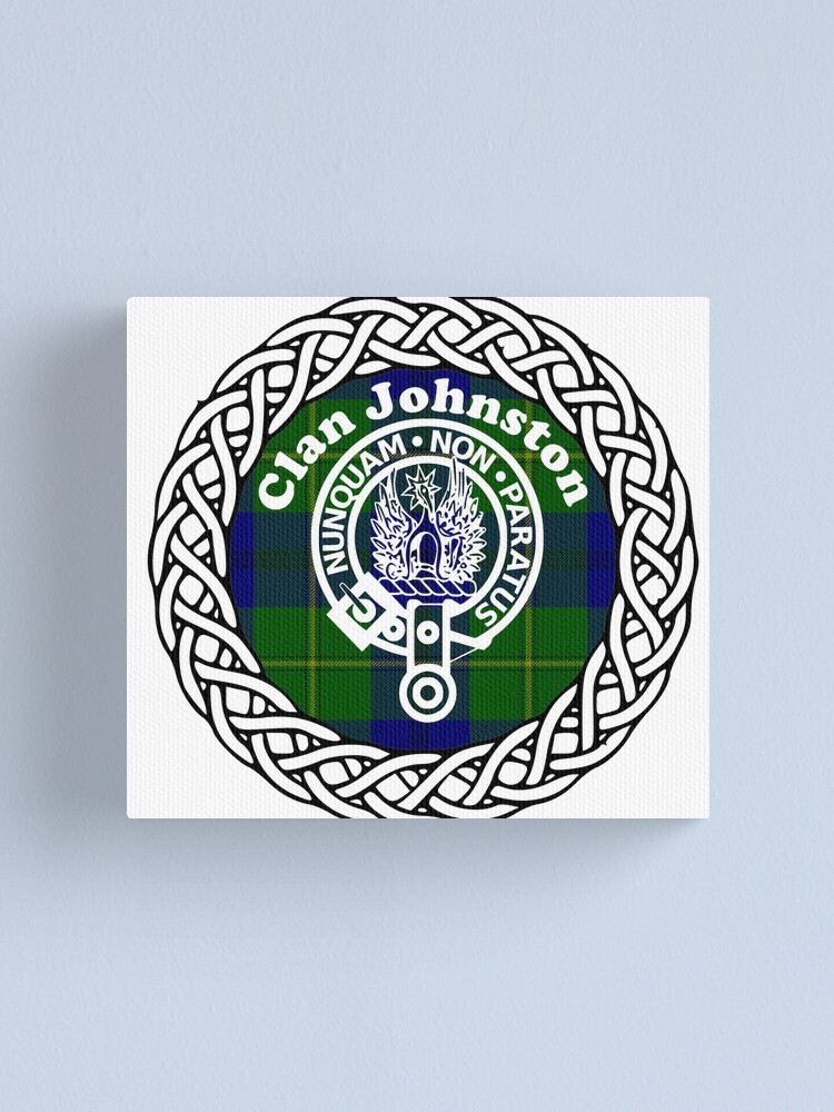 clan-johnston-surname-last-name-tartan-crest-badge-canvas-print-for