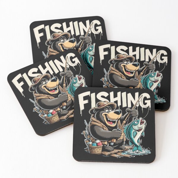 Item preview, Fishing Fishing Bear Angler Big Fish Gift designed and sold by Pineapple-Tree.