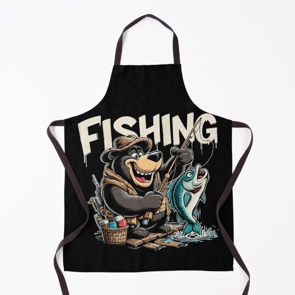 Item preview, Fishing Fishing Bear Angler Big Fish Gift designed and sold by Pineapple-Tree.