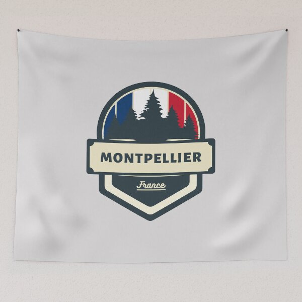 Item preview, Montpellier France Retro Vintage Badge designed and sold by World Designs.