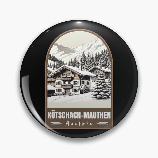 Item preview, Kötschach-Mauthen in Carinthia Austria Retro Art Travel Emblem designed and sold by MaateoDesign.