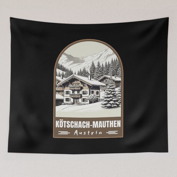 Item preview, Kötschach-Mauthen in Carinthia Austria Retro Art Travel Emblem designed and sold by MaateoDesign.