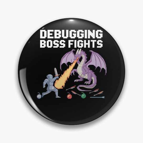 Item preview, Debugging Boss Fights Knight Vs Dragon designed and sold by InsanseCreation.