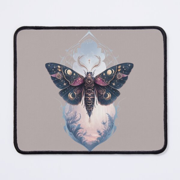 Item preview, A beautifully designed moth with a whimsical gothic, celestial boho, and geometric style designed and sold by 123ks.