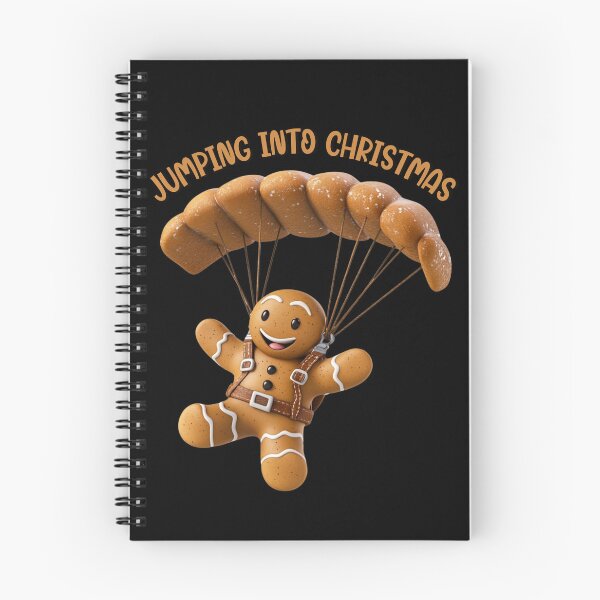 Item preview, Jumping Into Christmas Skydiving Cookie Gingerbread Man 5 designed and sold by Designed-By-KC.
