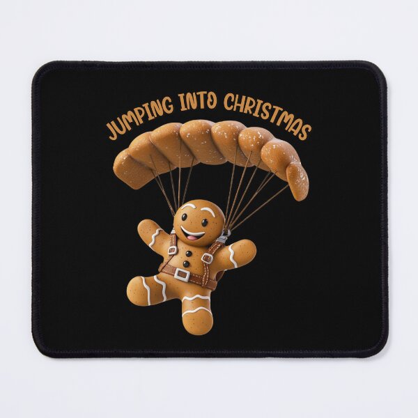 Item preview, Jumping Into Christmas Skydiving Cookie Gingerbread Man 5 designed and sold by Designed-By-KC.