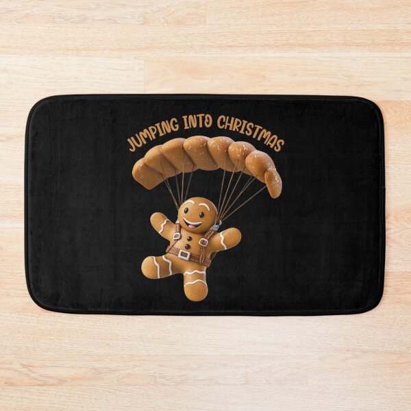 Item preview, Jumping Into Christmas Skydiving Cookie Gingerbread Man 5 designed and sold by Designed-By-KC.