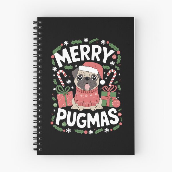Item preview, Merry Pugmas Christmas Pug designed and sold by DomTeesHaven.