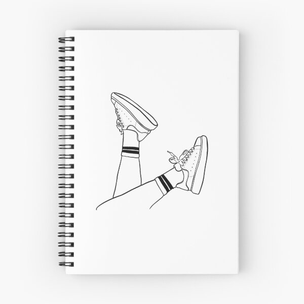 Item preview, Sketch of legs with socks and sneakers designed and sold by Sneakerlike.