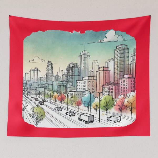 Item preview,  Islington & Bloor: 3D Cityscape from West to East , designed and sold by PaintMeWorld.