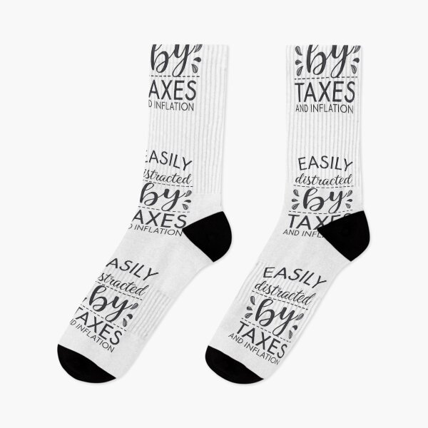 Item preview, Easily Distracted by Tax Fees and Inflation - Humorous Financial Stress Design designed and sold by Colorful-Garden.