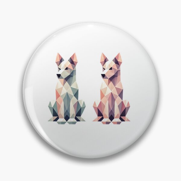 Item preview, Geometric Canine Duo designed and sold by becauseturkey.