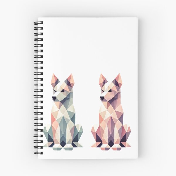 Item preview, Geometric Canine Duo designed and sold by becauseturkey.