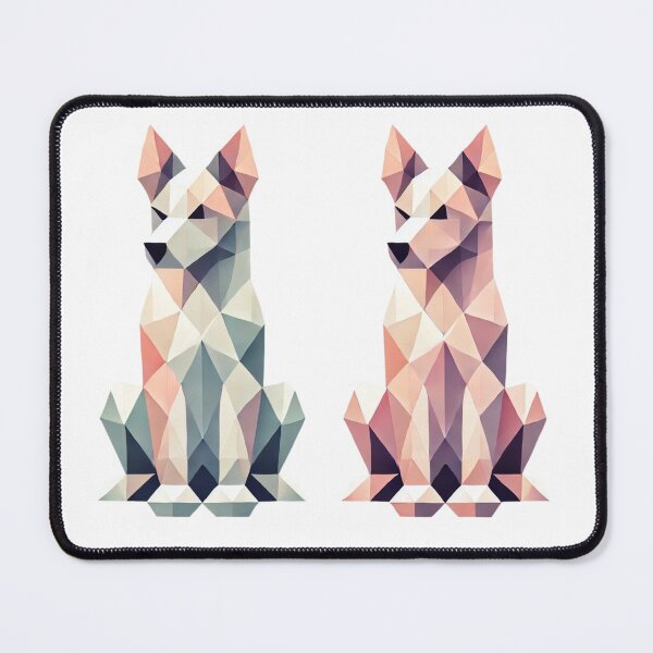 Item preview, Geometric Canine Duo designed and sold by becauseturkey.