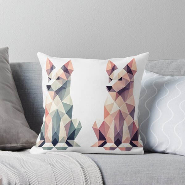 Item preview, Geometric Canine Duo designed and sold by becauseturkey.