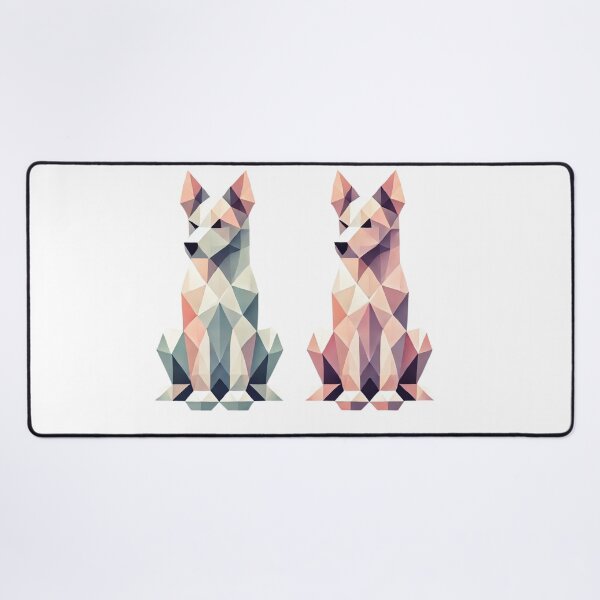 Item preview, Geometric Canine Duo designed and sold by becauseturkey.