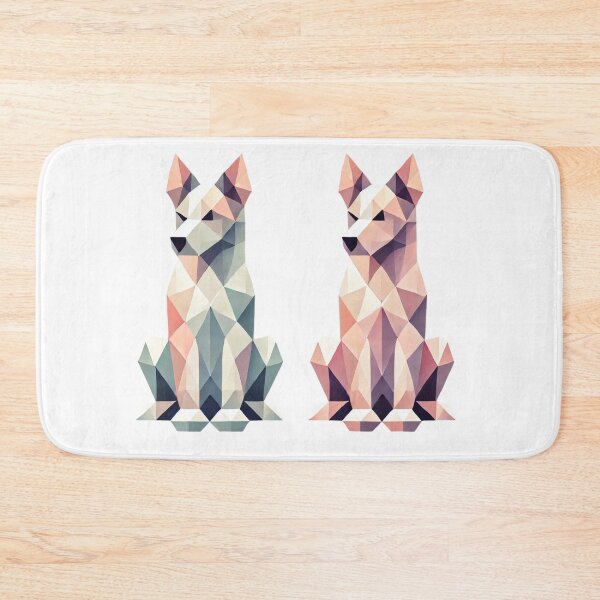 Item preview, Geometric Canine Duo designed and sold by becauseturkey.