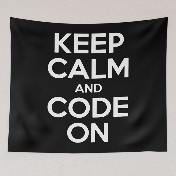 Item preview, Inspirational Keep Calm and Code On designed and sold by InsanseCreation.