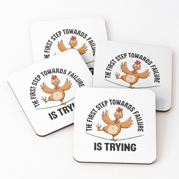 Item preview, Chicken trying, failure, hope, funnyfits70, Humor, Funny, retro, vintage, funny quotes, animal humor, designed and sold by FunnyFits70.
