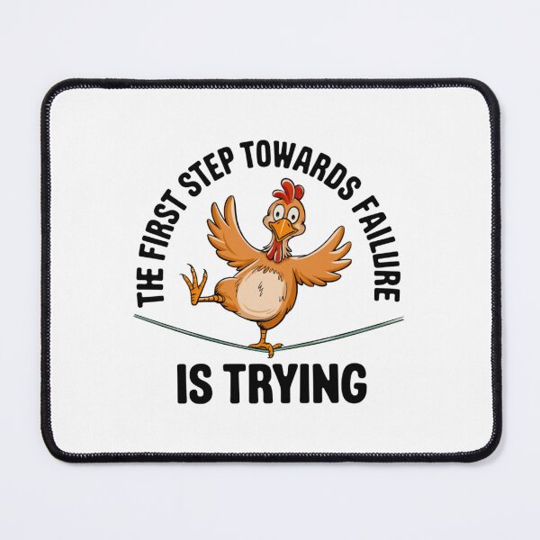 Item preview, Chicken trying, failure, hope, funnyfits70, Humor, Funny, retro, vintage, funny quotes, animal humor, designed and sold by FunnyFits70.