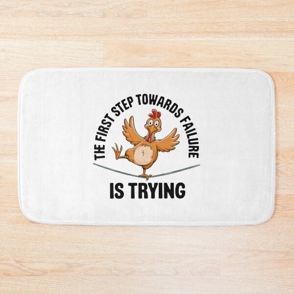 Item preview, Chicken trying, failure, hope, funnyfits70, Humor, Funny, retro, vintage, funny quotes, animal humor, designed and sold by FunnyFits70.