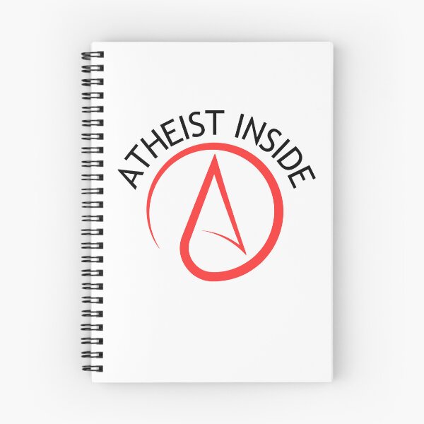 Item preview, Atheist Inside. Atheism red logo, Black text. designed and sold by Atheist-Heaven.