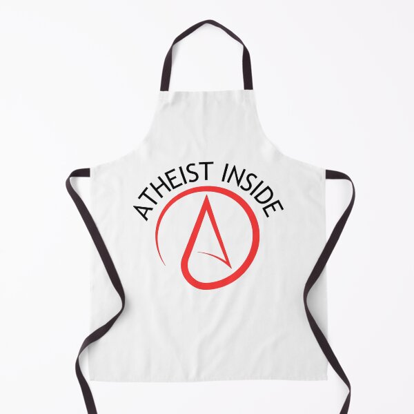 Item preview, Atheist Inside. Atheism red logo, Black text. designed and sold by Atheist-Heaven.