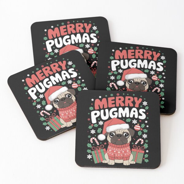 Item preview, Merry Pugmas Christmas Pug designed and sold by DomTeesHaven.