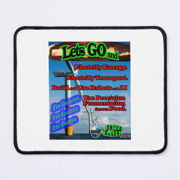 Item preview, Lets Go and Electrify designed and sold by 4ABetterPlanet.