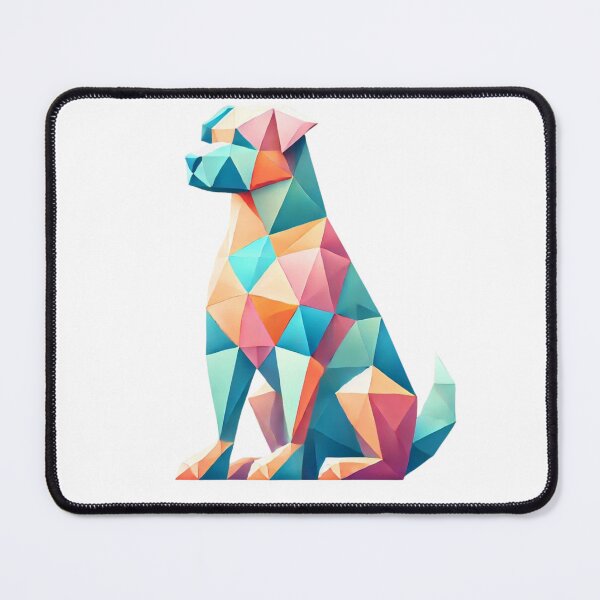 Item preview, Vibrant Geometric Dog designed and sold by becauseturkey.