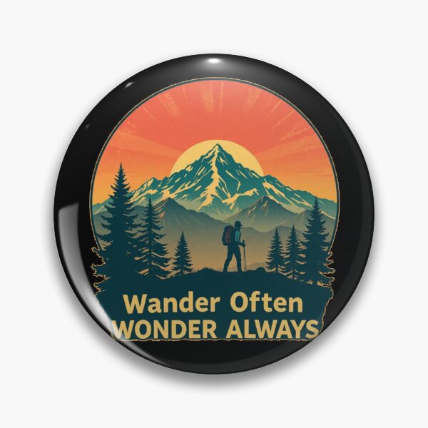 Artikelvorschau, Wandern Retro Abenteuer Camp Kunst Outdoor Natur Motivation Positivität entworfen und verkauft von Kia Blaze.