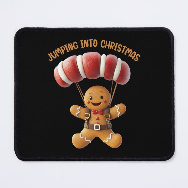Item preview, Jumping Into Christmas Skydiving Cookie Gingerbread Man 6 designed and sold by Designed-By-KC.
