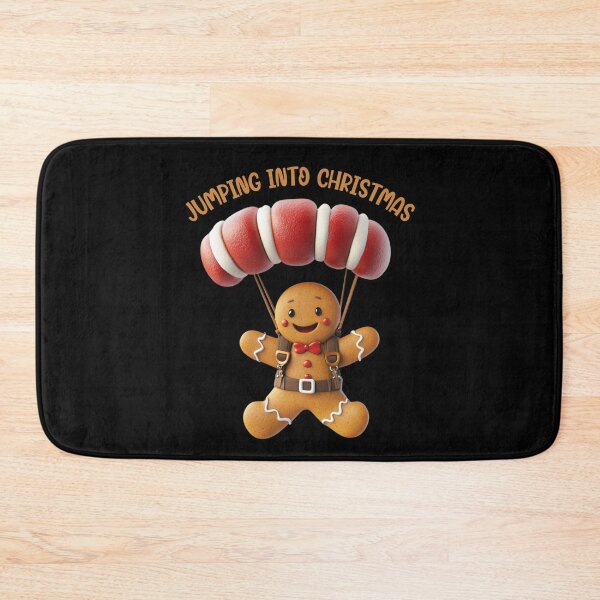Item preview, Jumping Into Christmas Skydiving Cookie Gingerbread Man 6 designed and sold by Designed-By-KC.