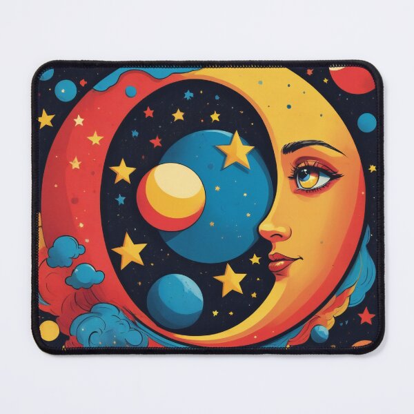 Item preview, Geometric Stars and Pop Art Moon designed and sold by ImmersiveArt Era.