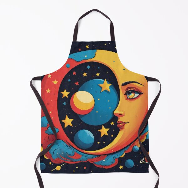 Item preview, Geometric Stars and Pop Art Moon designed and sold by ImmersiveArt Era.