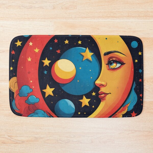 Item preview, Geometric Stars and Pop Art Moon designed and sold by ImmersiveArt Era.