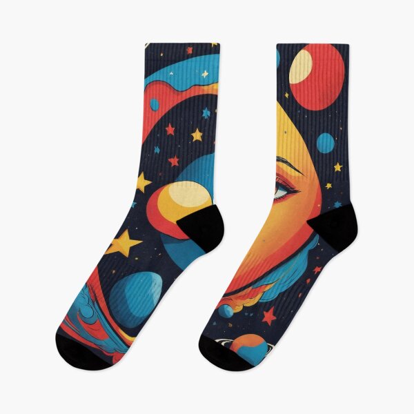 Item preview, Geometric Stars and Pop Art Moon designed and sold by ImmersiveArt Era.